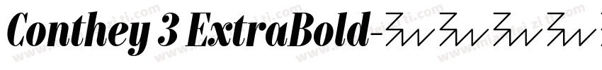 Conthey 3 ExtraBold字体转换